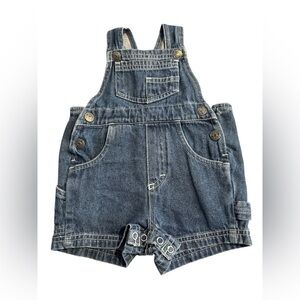 VTG 90s Cherokee Blue Denim Kids Overalls- size 3/6 months